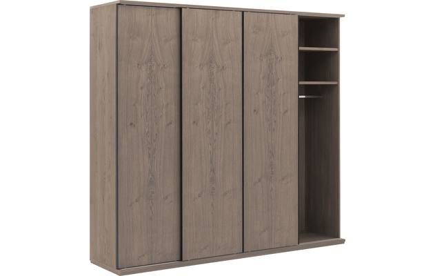 Goossens excellent kledingkast wood grijs eiken - 8223637-02