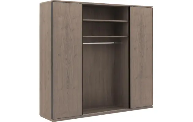 Goossens excellent kledingkast wood grijs eiken - 8223637-03
