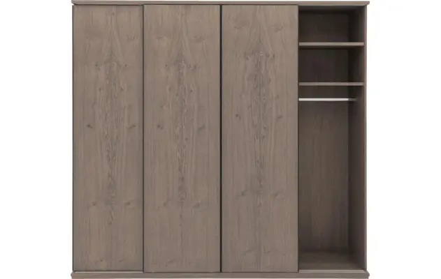 Goossens excellent kledingkast wood grijs eiken - 8223637-10