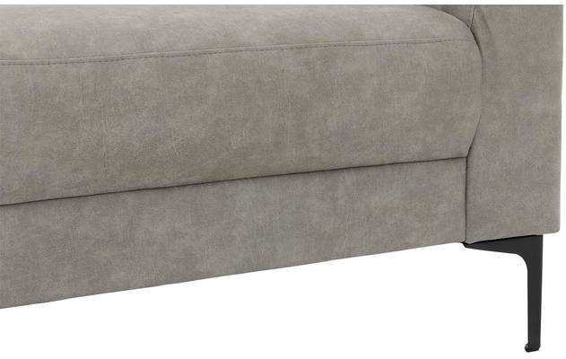 Goossens zitbank dallas grijs micro leer - 8223661-05