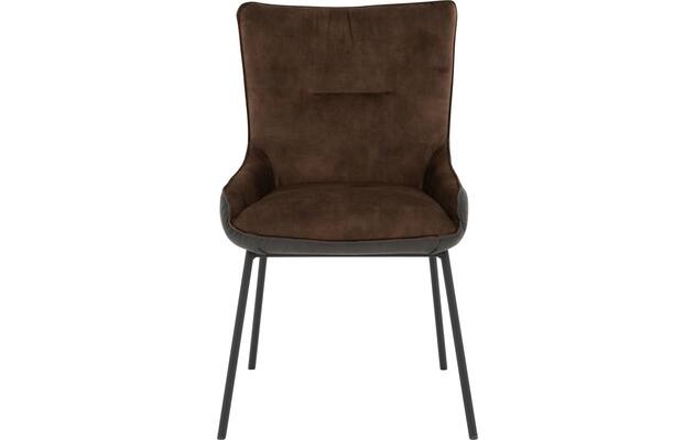 Goossens excellent eetkamerstoel matteo bruin stof - 8223716-03
