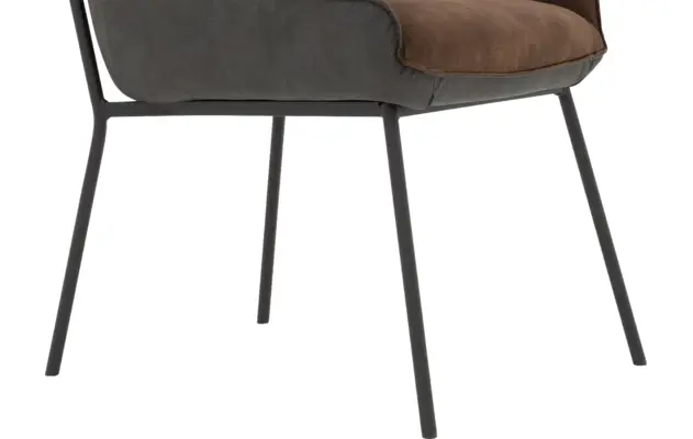 Goossens excellent eetkamerstoel matteo bruin stof - 8223716-05