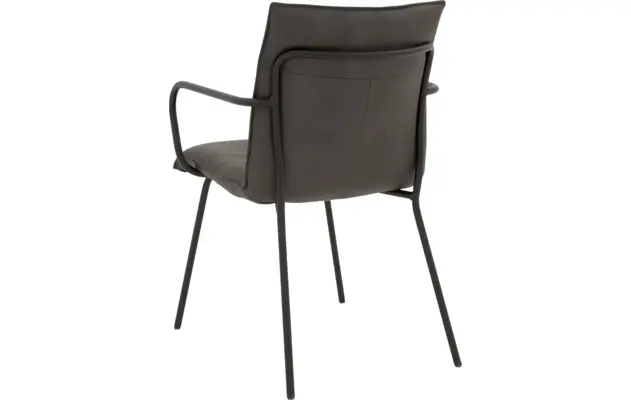 Goossens eetkamerstoel milan grijs micro leer - 8223718-02