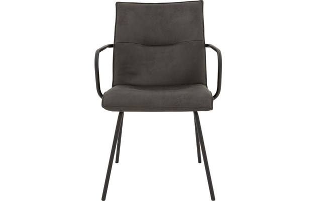 Goossens eetkamerstoel milan grijs micro leer - 8223718-03