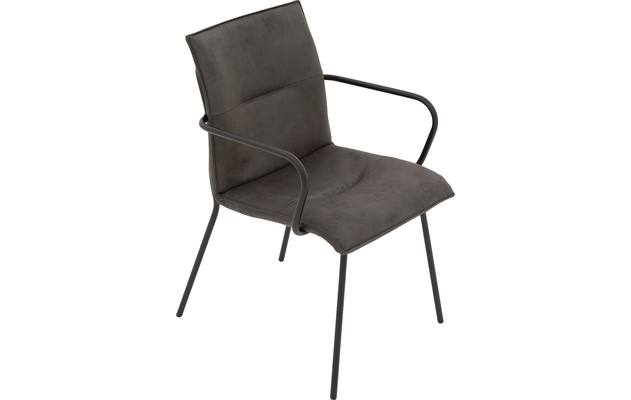Goossens eetkamerstoel milan grijs micro leer - 8223718-04