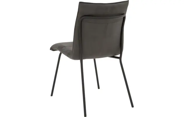 Goossens eetkamerstoel milan grijs micro leer - 8223719-02