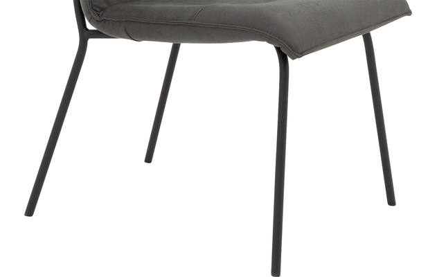 Goossens eetkamerstoel milan grijs micro leer - 8223719-05