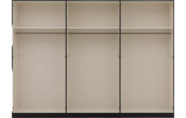 Goossens kledingkast easy storage ddk zwart hoogwaardig meubelplaat - 8223724-12