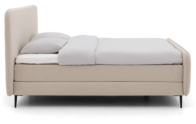 Goossens boxspring compleet avance lento compleet beige stof - 8223944-03