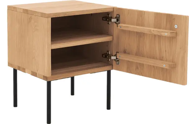 Goossens nachtkastje capelli blank eiken - 8223947-04