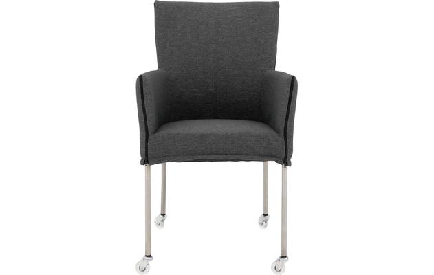 Goossens eetkamerstoel funk grijs stof - 8224099-03