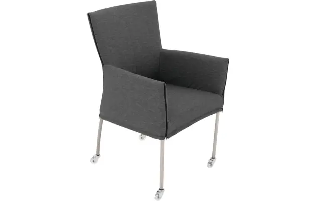 Goossens eetkamerstoel funk grijs stof - 8224099-04