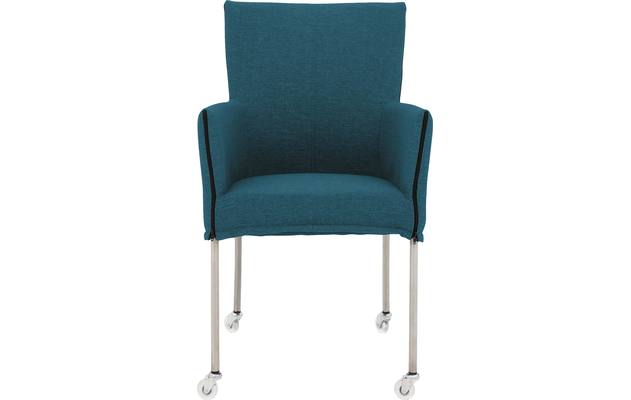 Goossens eetkamerstoel funk blauw stof - 8224100-03