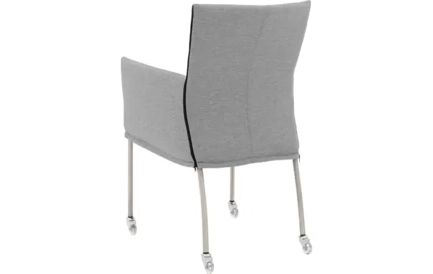 Goossens eetkamerstoel funk grijs stof - 8224102-02