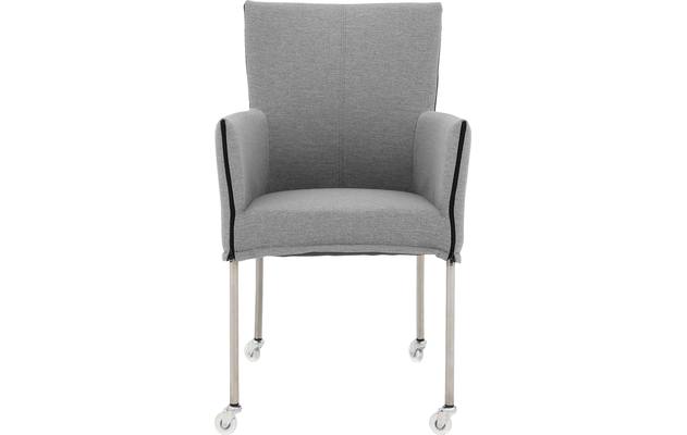 Goossens eetkamerstoel funk grijs stof - 8224102-03