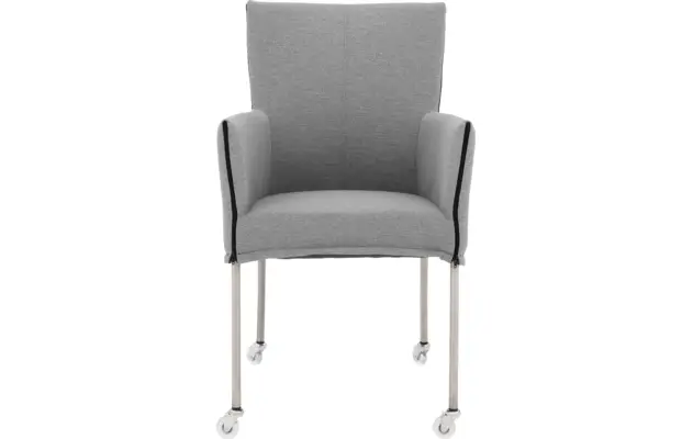 Goossens eetkamerstoel funk grijs stof - 8224102-03