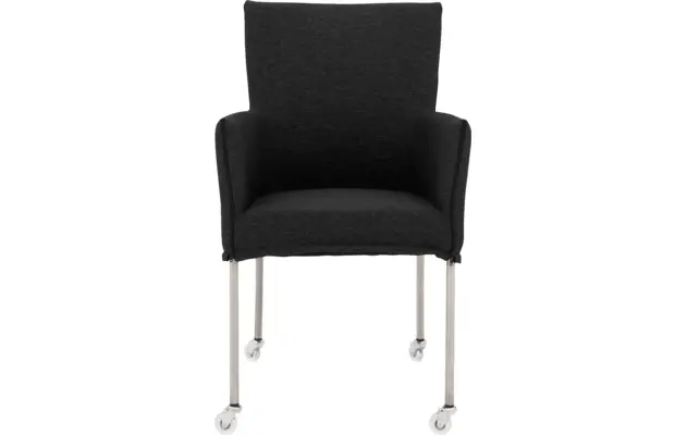 Goossens eetkamerstoel funk grijs stof - 8224103-03