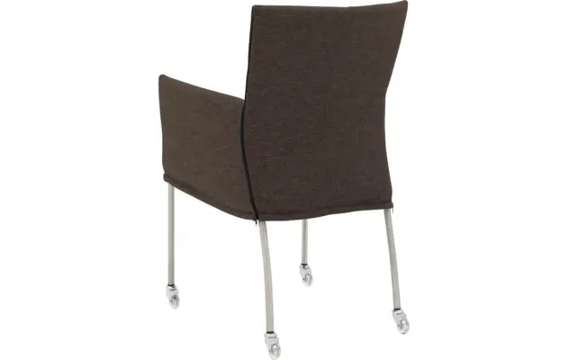 Goossens eetkamerstoel funk bruin stof - 8224104-02