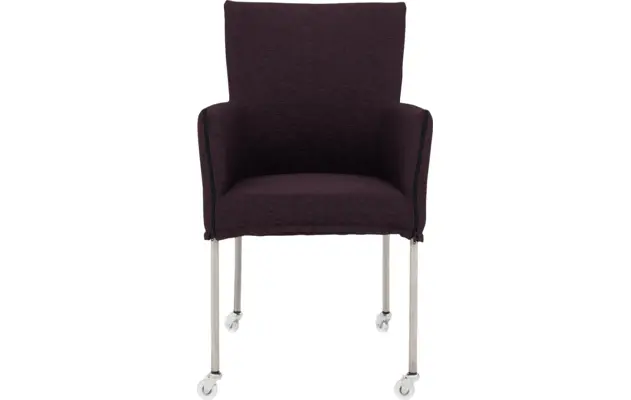 Goossens eetkamerstoel funk roze stof - 8224106-03