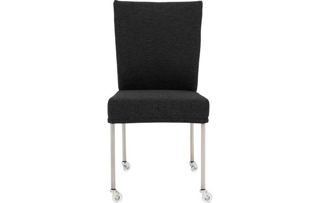 Goossens eetkamerstoel funk grijs stof - 8224107-03
