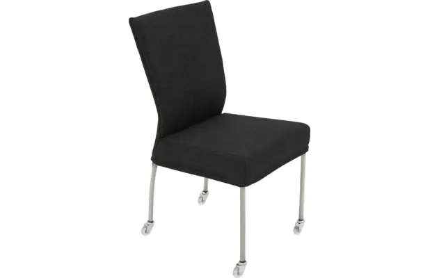 Goossens eetkamerstoel funk grijs stof - 8224107-04