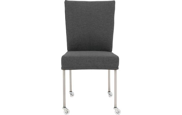 Goossens eetkamerstoel funk grijs stof - 8224108-03