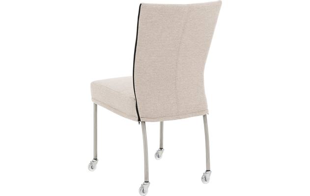 Goossens eetkamerstoel funk beige stof - 8224109-02