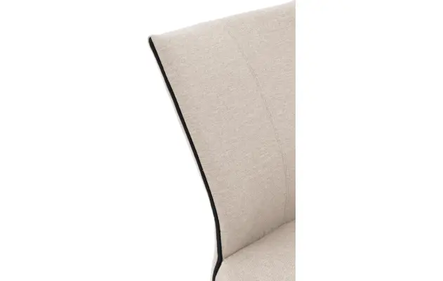 Goossens eetkamerstoel funk beige stof - 8224109-05