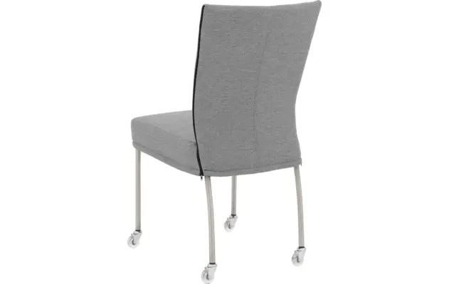Goossens eetkamerstoel funk grijs stof - 8224110-02
