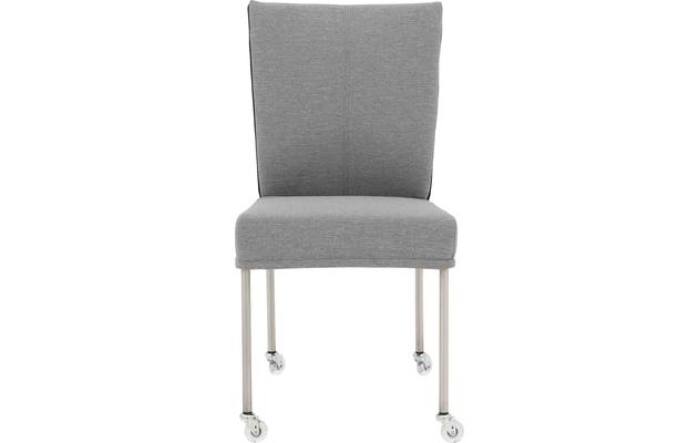 Goossens eetkamerstoel funk grijs stof - 8224110-03