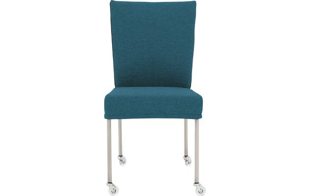 Goossens eetkamerstoel funk blauw stof - 8224111-03