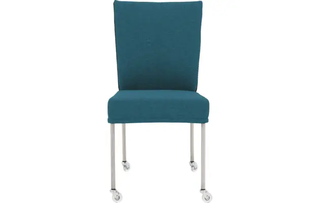 Goossens eetkamerstoel funk blauw stof - 8224111-03