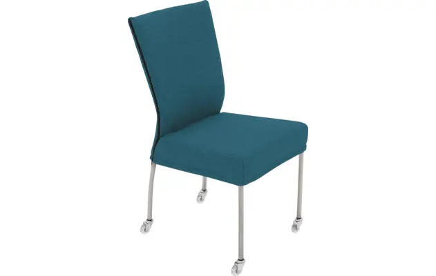 Goossens eetkamerstoel funk blauw stof - 8224111-04