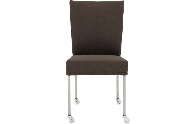 Goossens eetkamerstoel funk bruin stof - 8224113-03