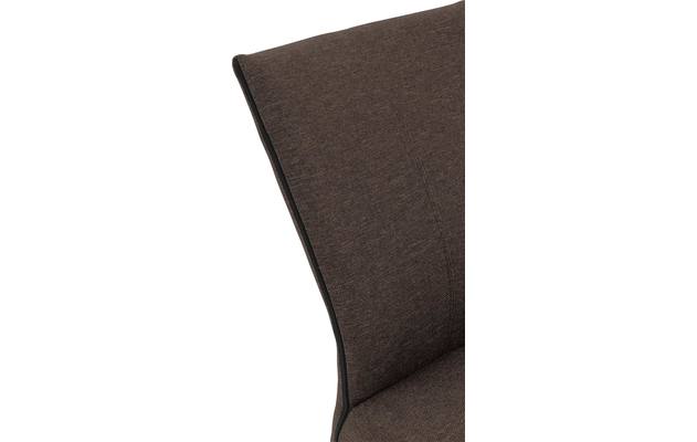 Goossens eetkamerstoel funk bruin stof - 8224113-05