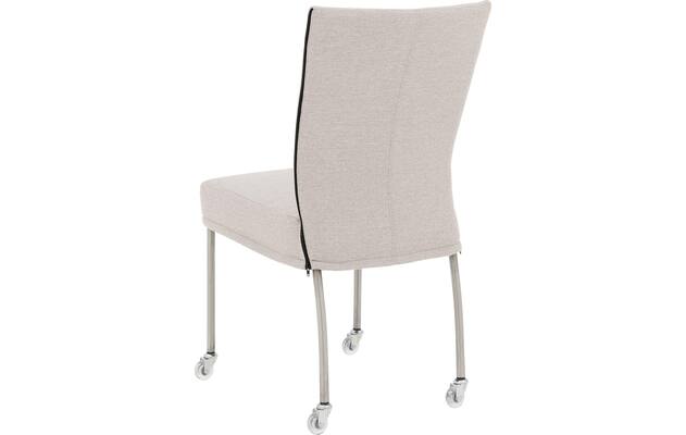 Goossens eetkamerstoel funk grijs stof - 8224115-02