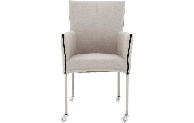 Goossens eetkamerstoel funk grijs stof - 8224116-03