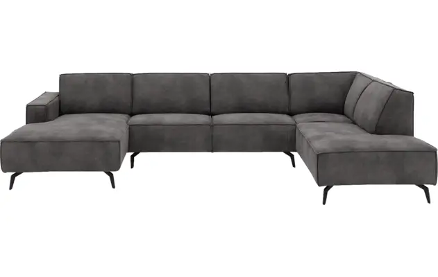 Goossens u bank hercules grijs microvezel - 8224468-01