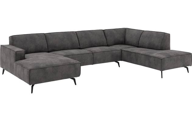 Goossens u bank hercules grijs microvezel - 8224468-02