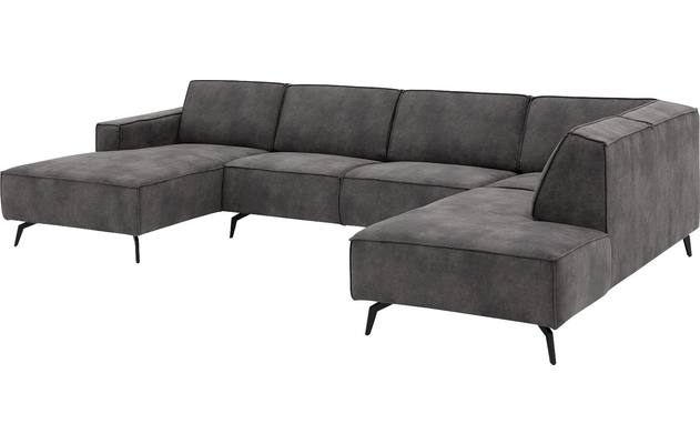 Goossens u bank hercules grijs microvezel - 8224468-03