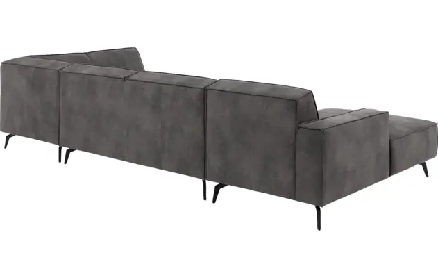 Goossens u bank hercules grijs microvezel - 8224468-04