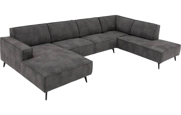 Goossens u bank hercules grijs microvezel - 8224468-06