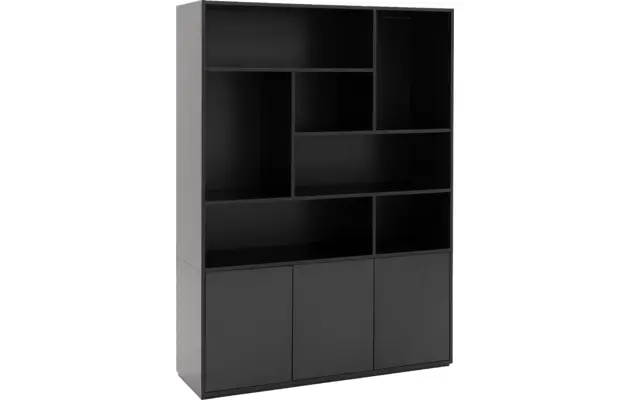 Goossens basic buffetkast madrid zwart melamine - 8226403-02