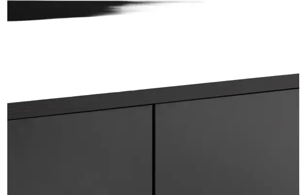 Goossens basic buffetkast madrid zwart melamine - 8226403-08