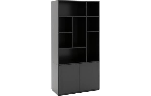 Goossens basic buffetkast madrid zwart melamine - 8226404-02