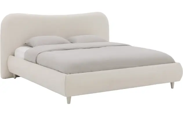 Goossens bedframe pecaro wit stof - 8226813-01