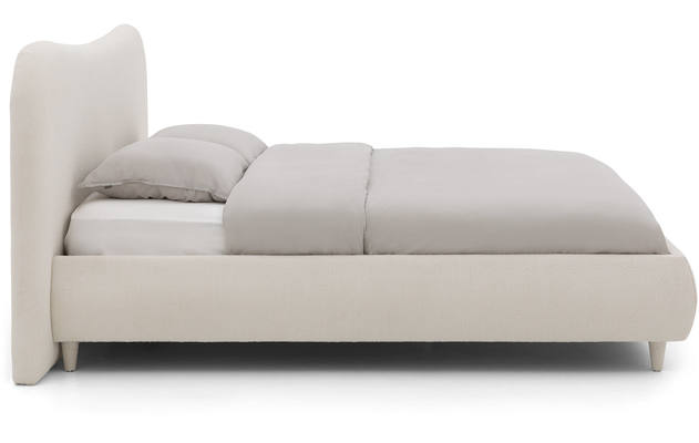 Goossens bedframe pecaro wit stof - 8226813-03