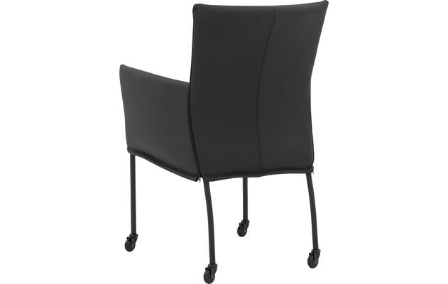 Goossens eetkamerstoel funk zwart leer - 8227234-02