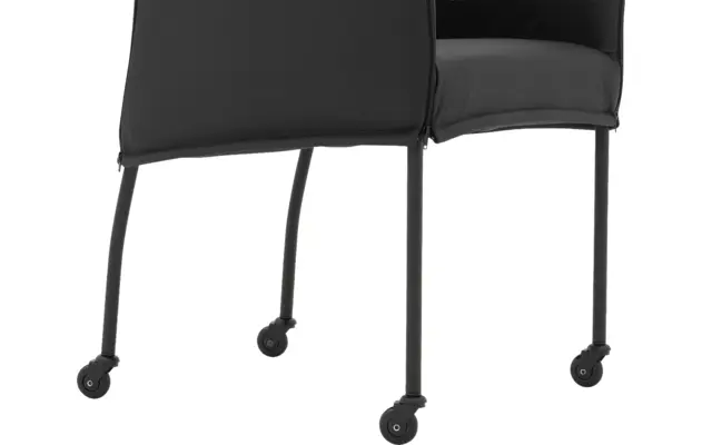 Goossens eetkamerstoel funk zwart leer - 8227234-05