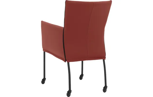 Goossens eetkamerstoel funk rood leer - 8227238-02